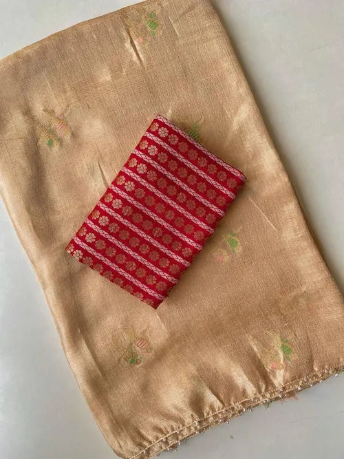 JUTE CRUSH SILK SAREE